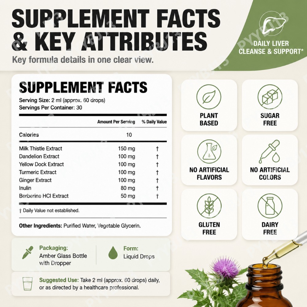 หยดบำรุงตับผสมเบอร์เบอรีน สารส - Herbal Wellness Drops บทวิจารณ์และราคา