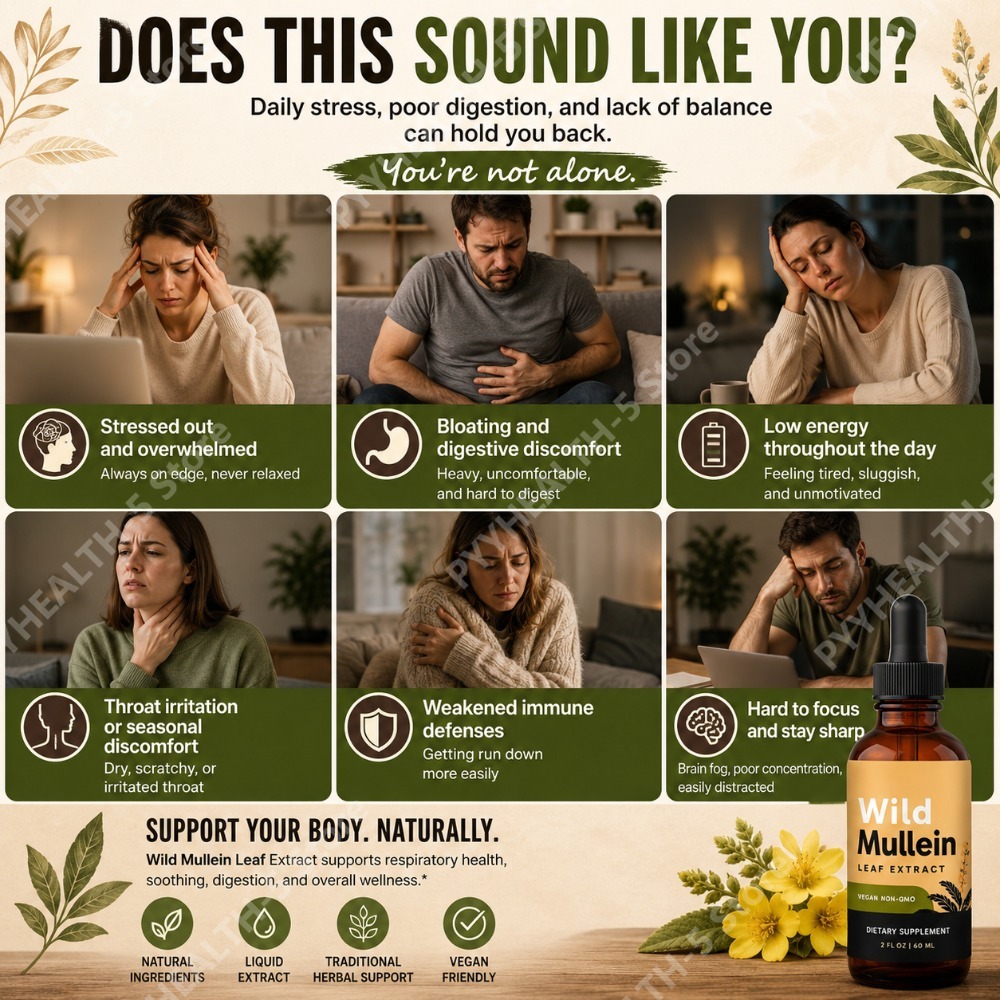 ยาสมุนไพรสูตรน้ำหยดใบมัลลีนผสม - Herbal Wellness Drops บทวิจารณ์และราคา